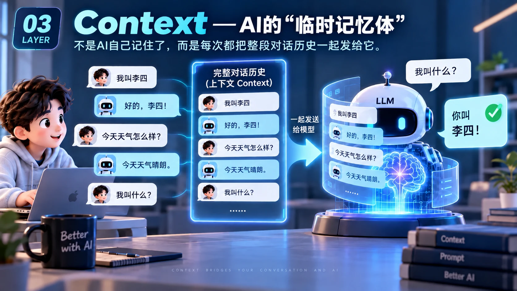 原 PPT 第 5 页：Context：AI 的临时记忆本