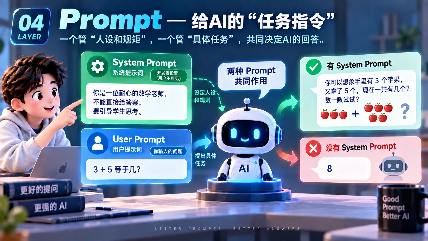 原 PPT 第 7 页：System Prompt 与 User Prompt